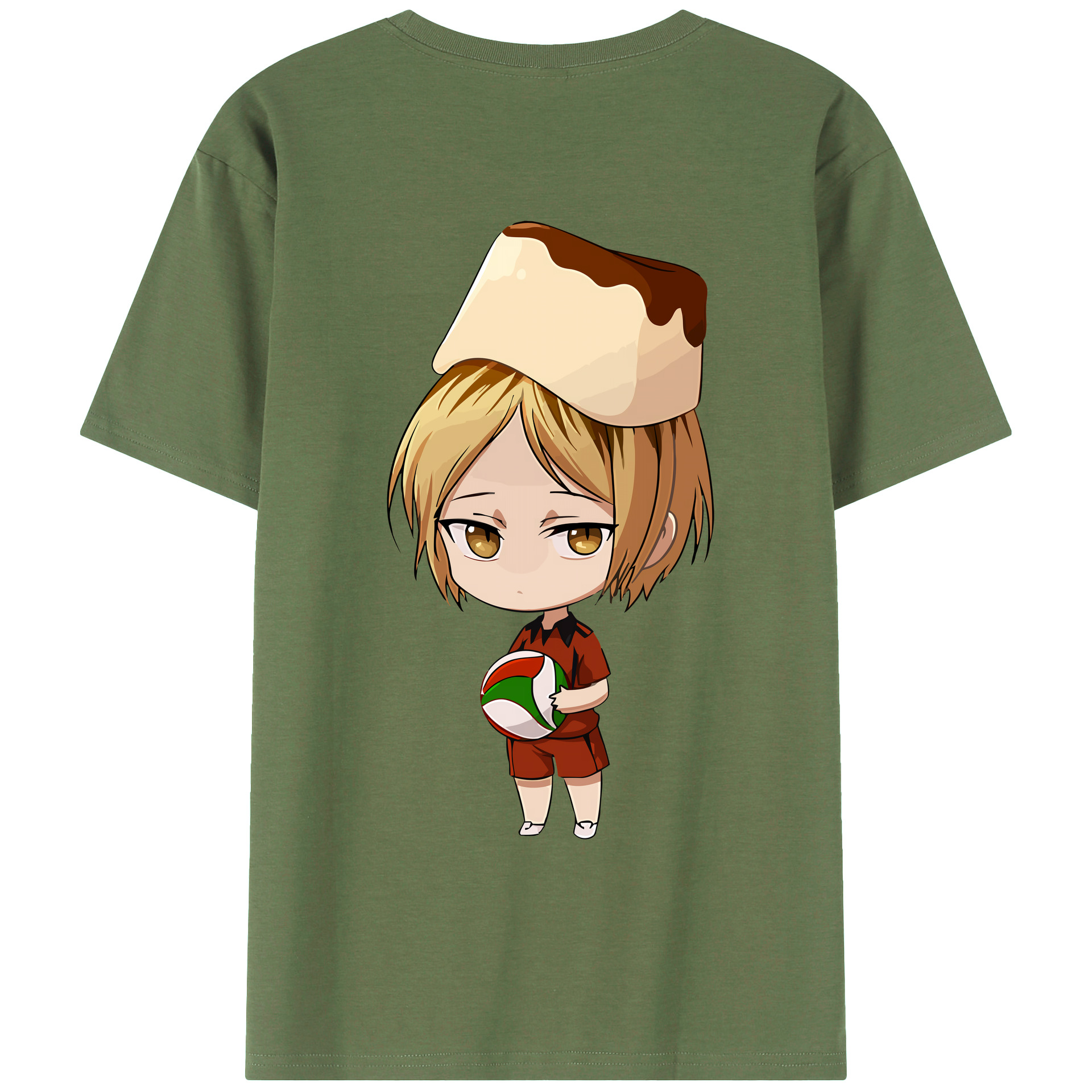 （画像用） ハイキュー!! Haikyu!! 綿100％ メンズ半袖Tシャツ（バックプリント） 通気性